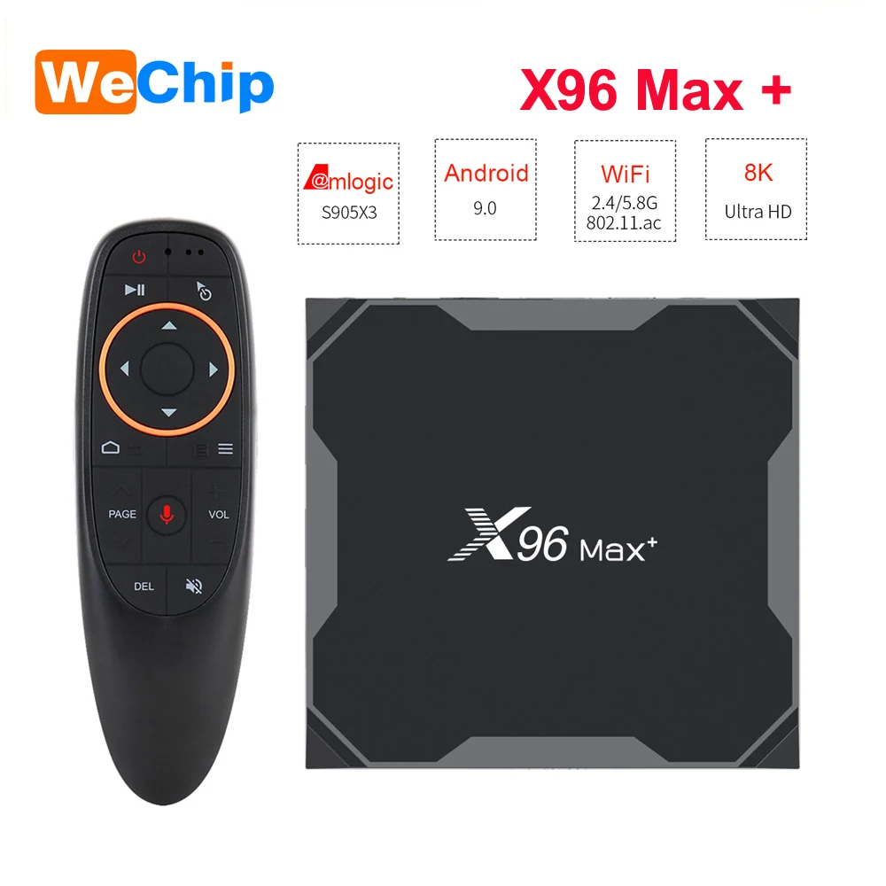 ТВ-приставка X96 MAX Plus Android 1000 4 + 64/32 ГБ Amlogice S905X3 2 16 8K Wi-Fi | Электроника