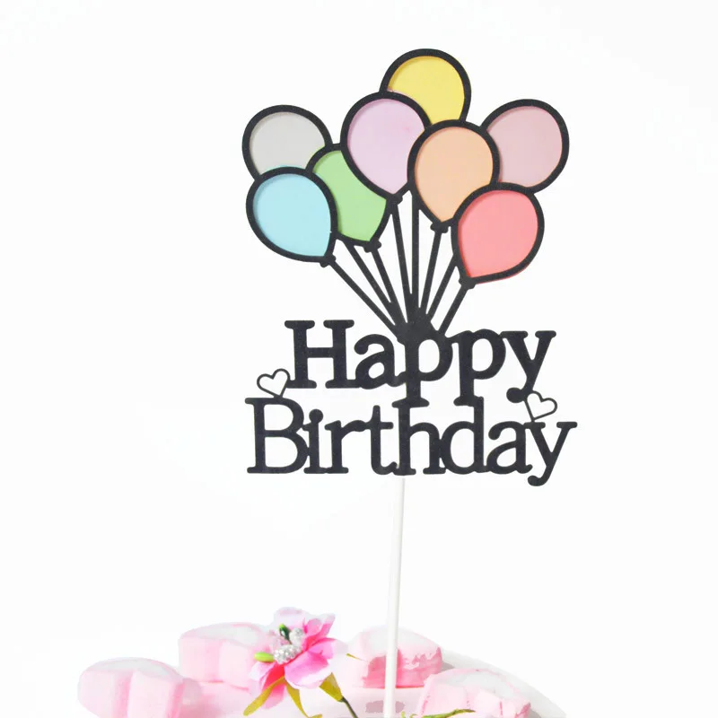 happybirthday DIY С Днем Рождения Форма Sugarcraft силиконовые формы письмо Gumpaste Шоколадные инструменты для украшения тортов из мастики - Цвет: happybirthday