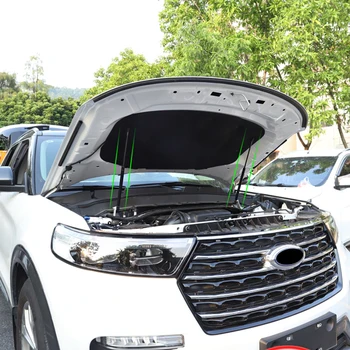 

For Ford Explorer 2020 Car Accessories Steel Black Front Bonnet Hood Lift Support Shock Struts 2pcs