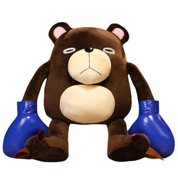 Peluche de oso de boxeo para niños, muñeco suave de felpa de personajes de Anime japonés, 2022