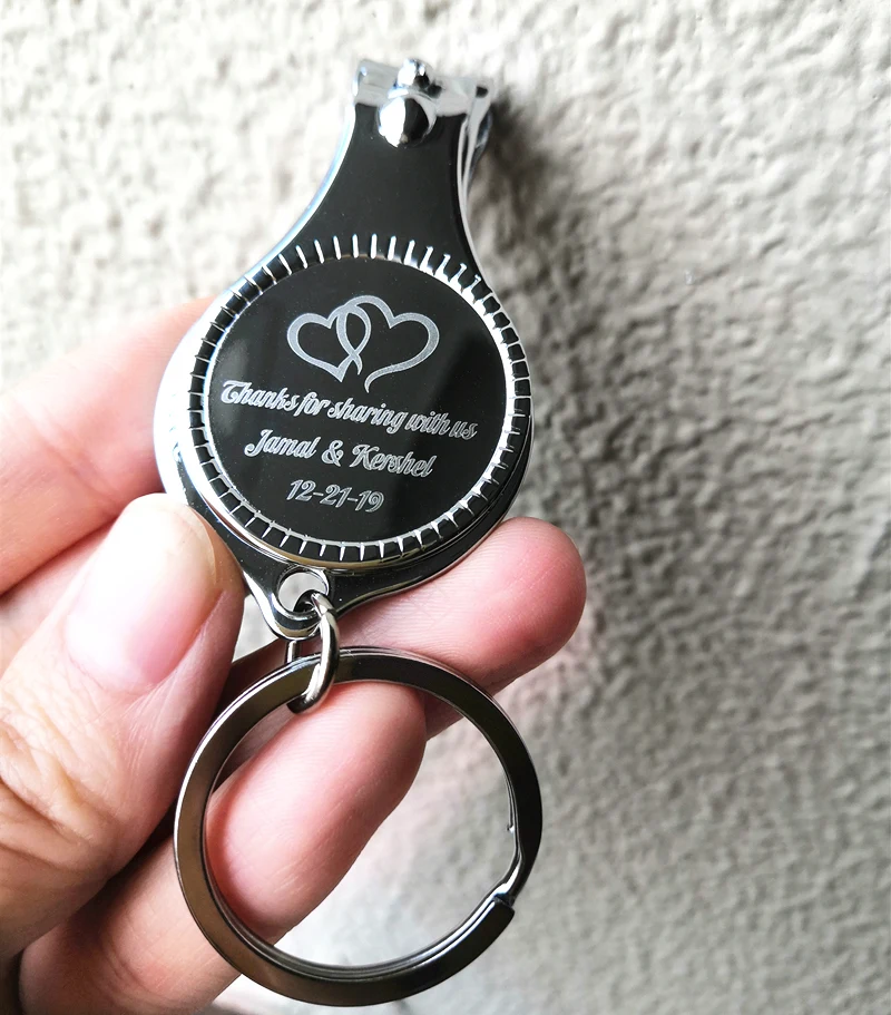 Personalized Wedding Souvenirs For Guests Wedding Favors Gift Multifunctional Wine Opener/Keychain/Nail Clippers