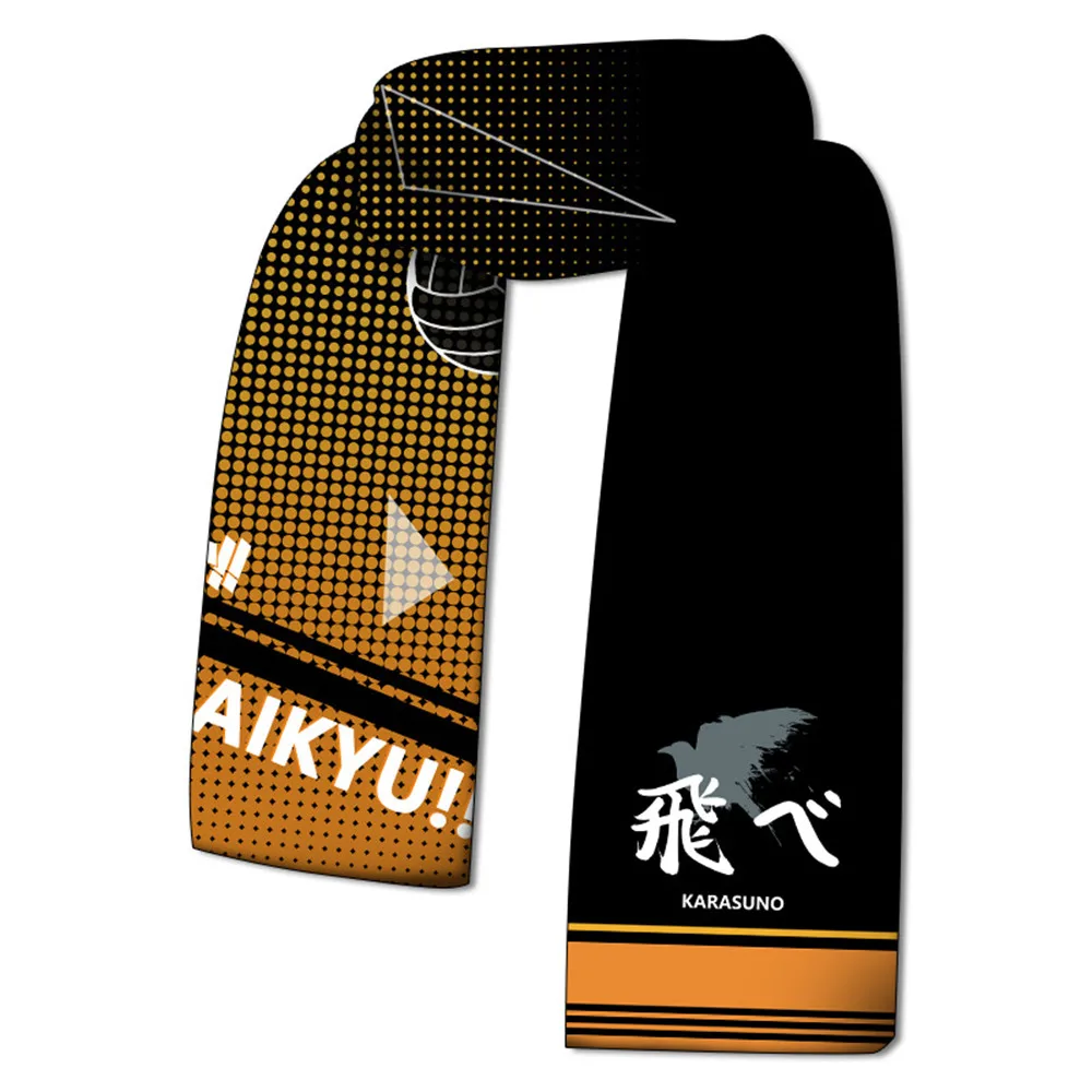Anime Haikyuu Cosplay Costumes Karasuno High School Volleyball Club Hinata Shyouyou Props Cartoon Scarf Plush Gift Accessories