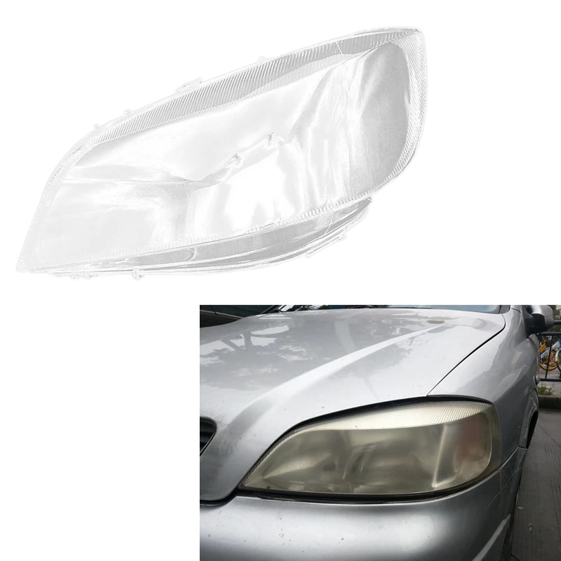 For Opel Astra Headlight Shell Lamp Shade Transparent Lens Cover