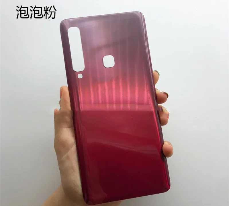 Подарок+ инструмент+ задняя крышка батареи Стекло для samsung Galaxy A9S SM-G9200 задняя дверь Корпус Замена со стеклянным объективом - Цвет: Серебристый