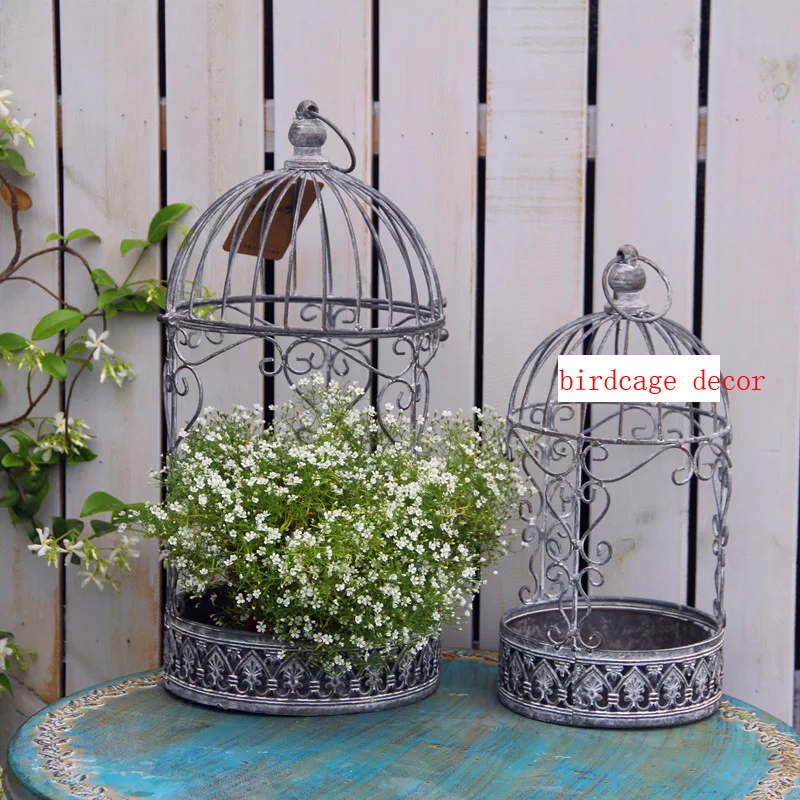 Ideas retro Para decoración de jardín hermoso con de jaula de pájaros|Macetas jardineras| AliExpress