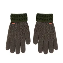 Модные классические Утепленные зимние теплые перчатки для маленьких мальчиков и девочек