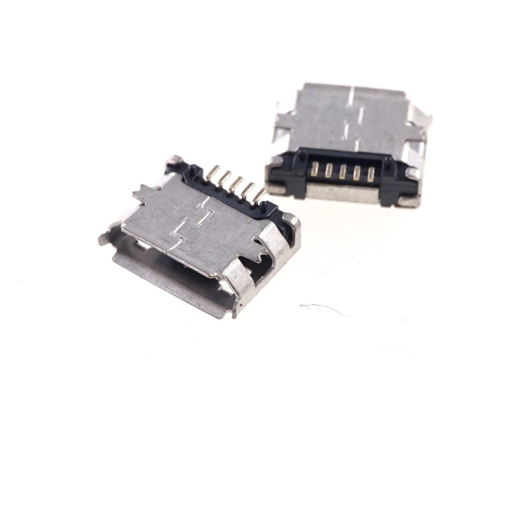 Conector Micro USB tipo B, 5 pines, SMT hembra, placa de ángulo recto, poste de guía, SMD, reflujo soldadura en la cinta, 2,0 Uds.|pcb motherboard|pcb epoxytape magic - AliExpress