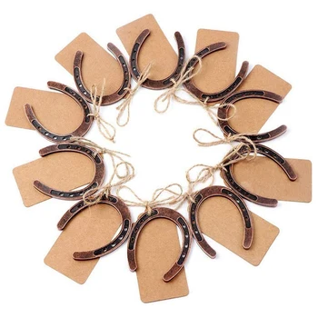 

30-Pack Wedding Gift, Vintage Craft Horseshoe Gift Tag, Suitable for Country Wedding Birthday Party Decoration