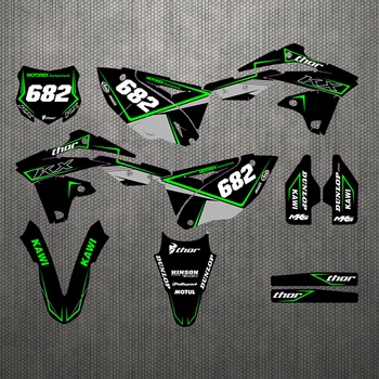 

Motorcycle stickers custom complete tool graphics background decal sticker quantity luster for team KXF250 KX250F 13-16 2014