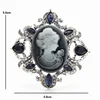 Wuli & bébé cristal dame Figure Badge broches pour les femmes classique bureau décontracté broche broches cadeaux ► Photo 2/3