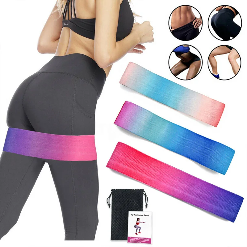 

3Pcs Multicolor Resistance Bands Fitness Elastic Band Latex Slip Cotton Gym Workout Expander Training Yoga Pilates Exercise