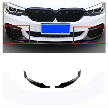 

2PCS For BMW G30 540i M550i Gloss Black M-Sport Front Bumper Splitters 2017 2018 2019 2020 AA