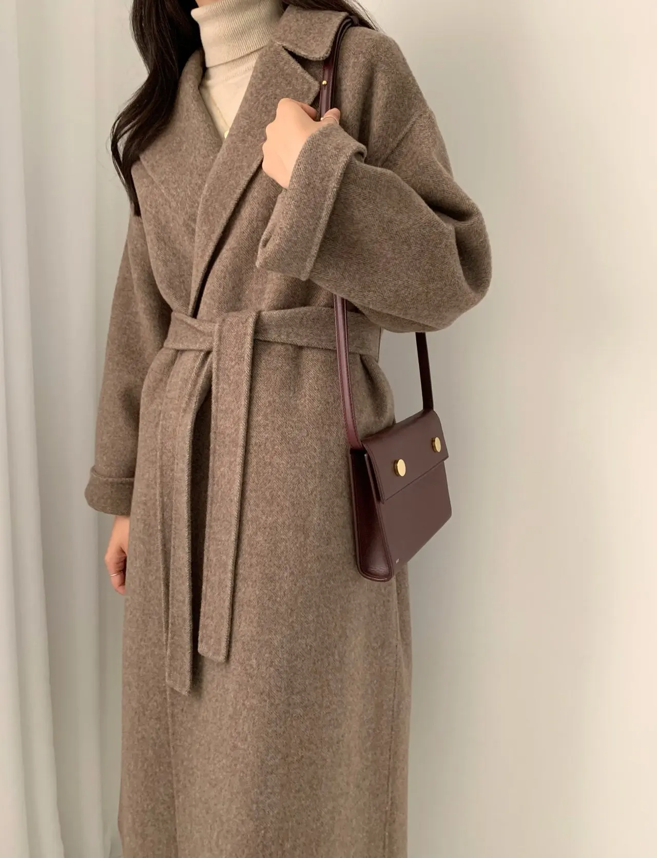 Женское корейское зимнее длинное пальто, верхняя одежда, пальто свободного размера плюс, кардиганы с длинным рукавом, манто, женское элегантное пальто