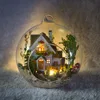 G015 DIY Doll House Forest Villa Glass Ball Dollhouse Handcraft Mini Creative Model Building Kits Wooden Furniture Handmade Gift ► Photo 3/6