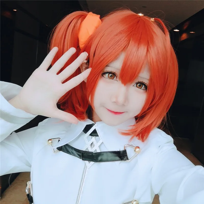 Горячая Распродажа игра FGO Gudako парик для косплея Fate/Grand костюм апельсина играть