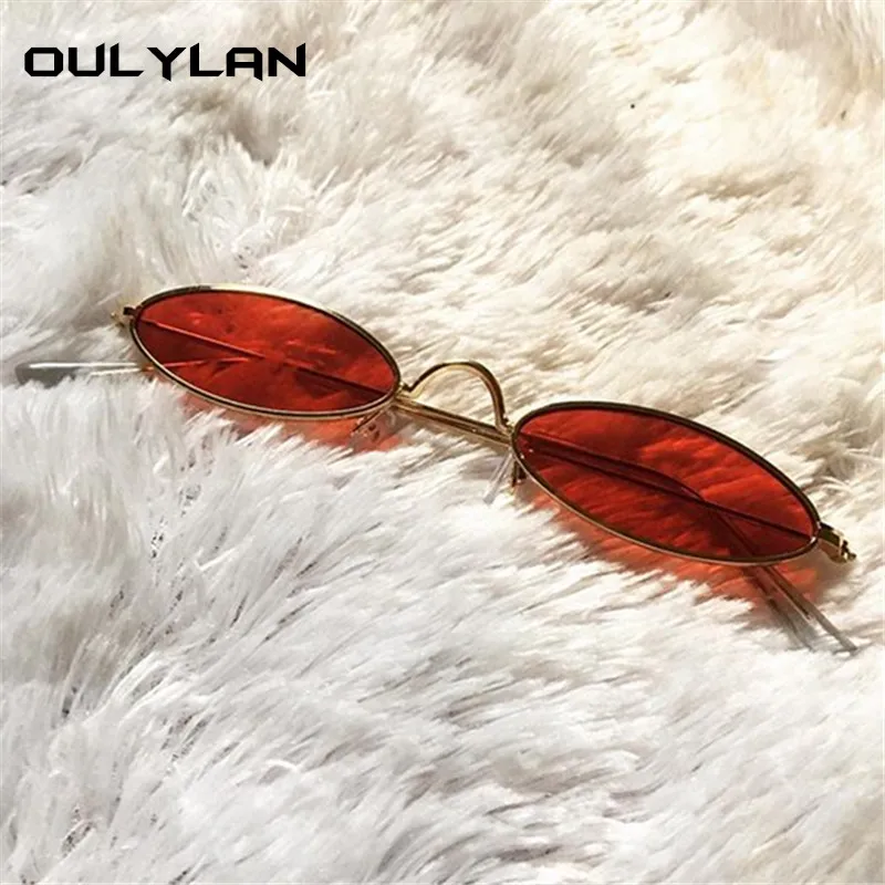 Oulylan маленькие овальные солнцезащитные очки для женщин и мужчин фирменный дизайн