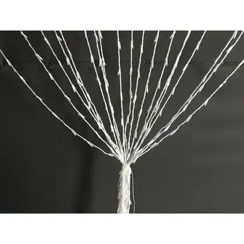 

1set 3X3M 320LED Waterfall Curtain Icicle LED String Light Meteor Shower Rain Fairy String Wedding Background Light