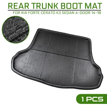 

Car Floor Mat Rear Trunk Anti-mud Cover Carpet For Kia Forte Cerato K3 Sedan 4-door 2014-2018