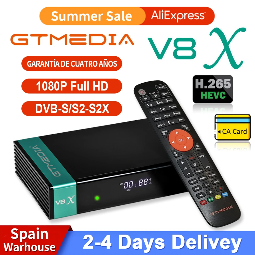 Лидер продаж спутниковый ресивер GTmedia V8X V7 S2X 1080P встроенное обновление Wi-Fi с Gtmedia V8