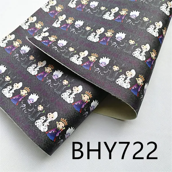 BHY722 10 шт./A4 20*33 см мультфильм печати искусственная кожа винил BHY713 - Цвет: BHY722