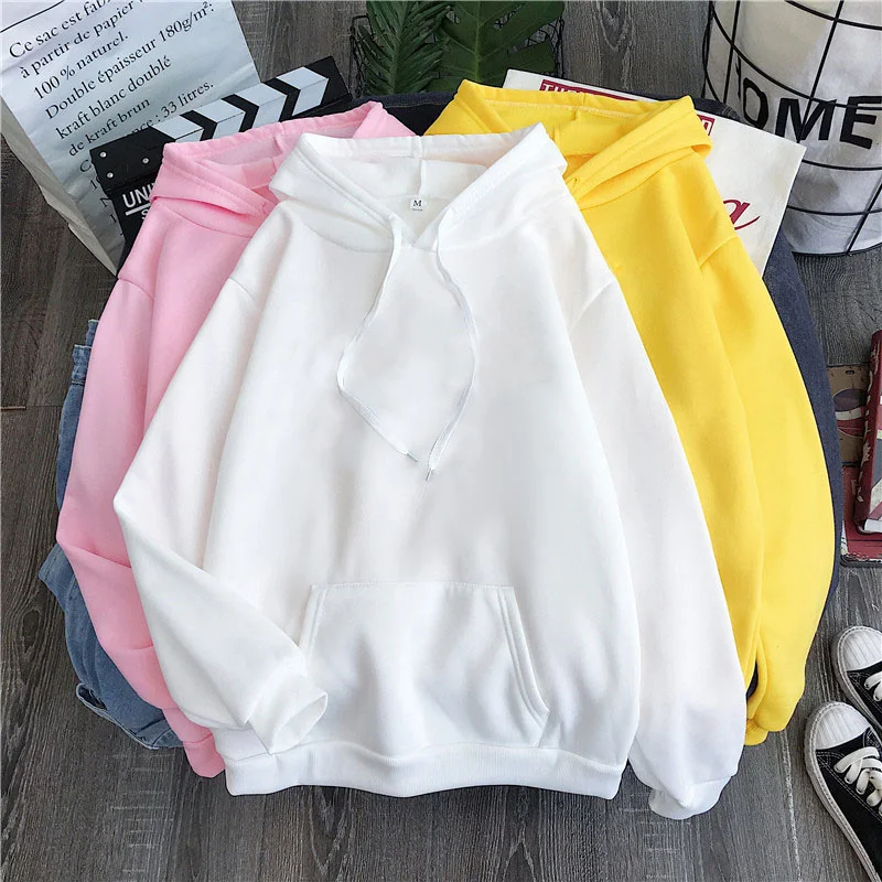 Suéteres Harajuku holgados de color sólido para mujer, suéter informal largo con estampado de tendencia, jerséis holgados, ropa para mujer 2020