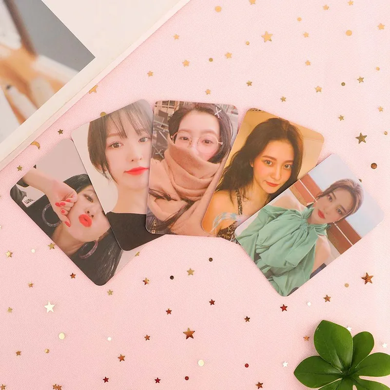 KPOP красный бархат открытки Фото карты 5 шт K-pop красный бархат Yeri JOY SeulGi Венди ломо карты Kpop фотоальбом
