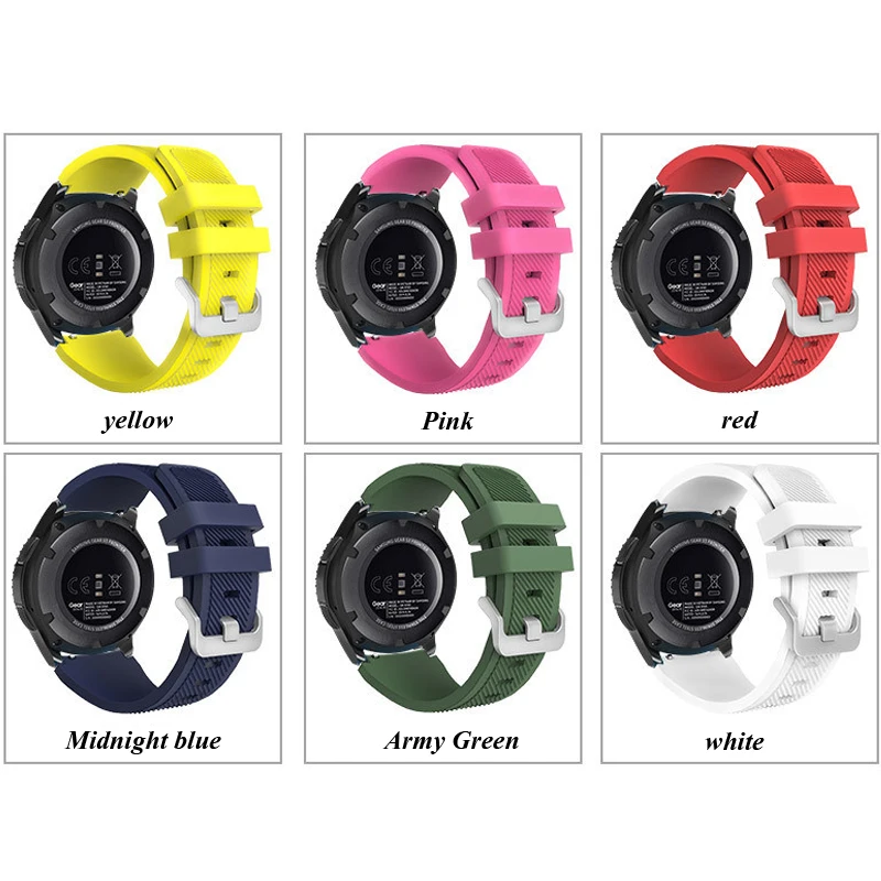 Gear S3 22 мм для samsung gear Galaxy watch band 46 мм Frontier/классический силикон ремешок наручный Браслет samsung gear S3 ремешок для часов