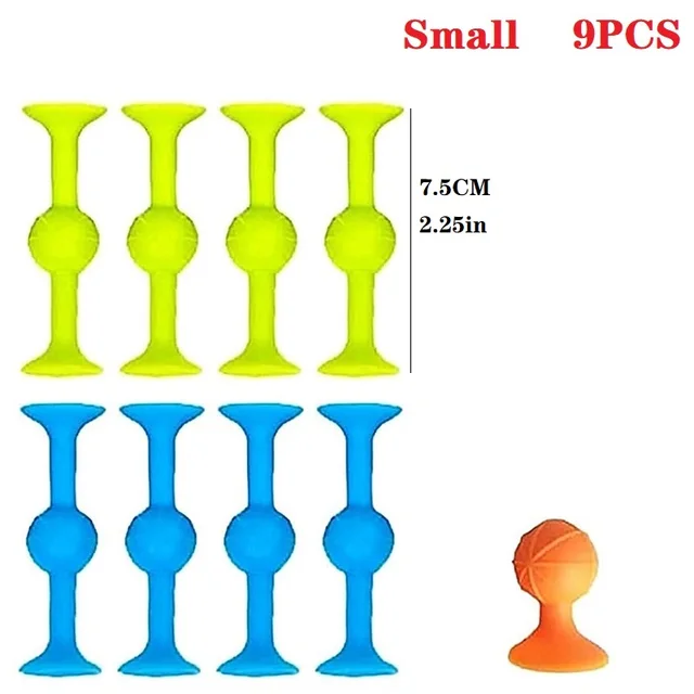 Sucker Toys Silicone Target Marker and Darts Funny Toy Set Family Outdoor Competitive Games Rubber Family Interactive Toy 2