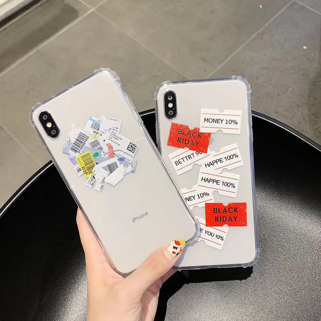 Модный простой персональный чехол для телефона со штрих-кодом iPhone Xs 11 pro MAX Xr X 6 6s 7 8