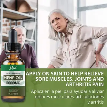 

30ml 10000mg CBD Oil Essential Oils Organic Hemp Seed Oil Extract Reduce Seed For Pain Relief Bio-active Anxiety Drop Sleep H5A5