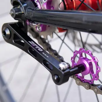 

ZTTO MTB Bicycle Single Speed Derailleur Chain Tensioner Aluminum Allo Adjustable Bike Pulley Hang Dropout Frame Guide Wheel