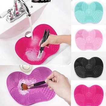 

Silicone Makeup Brush Cleaning Pad Mat Brush Washing Tools Cosmetic Eyebrow Brushes Cleaner Tool Scrubber Board Makeup Cleaning