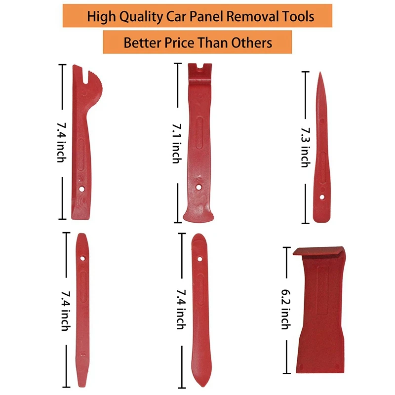 Автомобильные зажимы, фиксатор для кузова, зажимы для отделки бампера двери, запасные части, набор инструментов для снятия отделки автомобиля, 6 шт. с крепежом