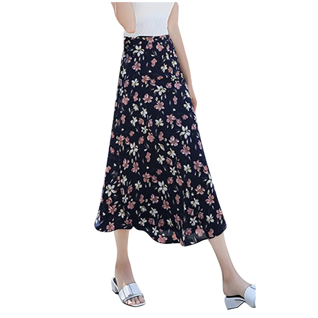 womens floral maxi skirt