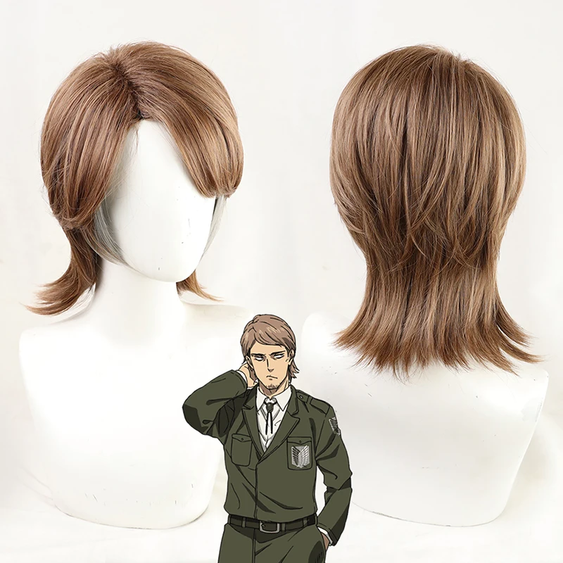 Final Season 4 Anime Attack On Titan Jean Kirstein Cosplay Wig Brown Short  Wig Shingeki No Kyojin Synthetic Hair With Wig Cap - Cosplay Costumes -  AliExpress