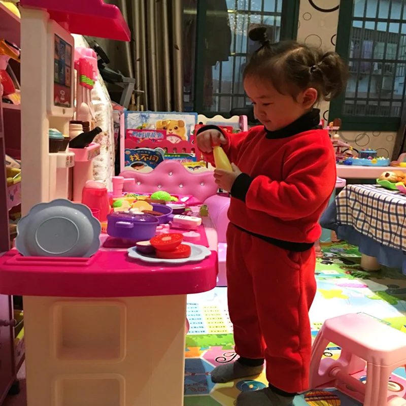 

North America CHILDREN'S Toy Boys And Girls Kitchenware Kit Baby Model Have Unisex Have Cook 3-6-Year-Old 7