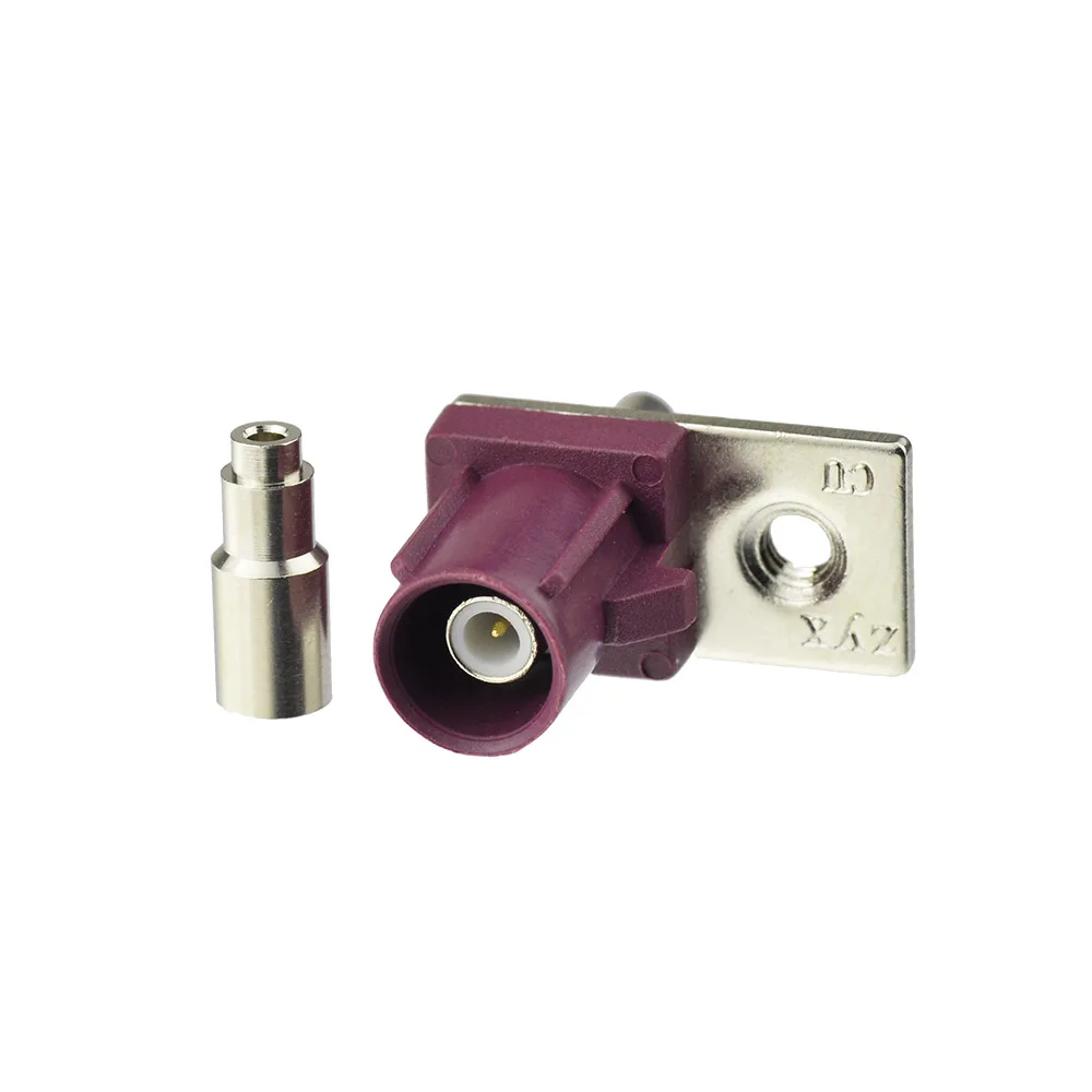 

Superbat Fakra "D" Male Straight Antenna Connector for Violet Car GSM Cellula for 1.13mm,1.37mm,RG178 Cable