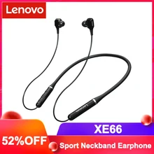 Lenovo Wireless Headphones XE66 Pro 5.0 Bluetooth 4 Speakers Stereo Long Standby Time Waterproof Dual Dynamic Neckband Earphone