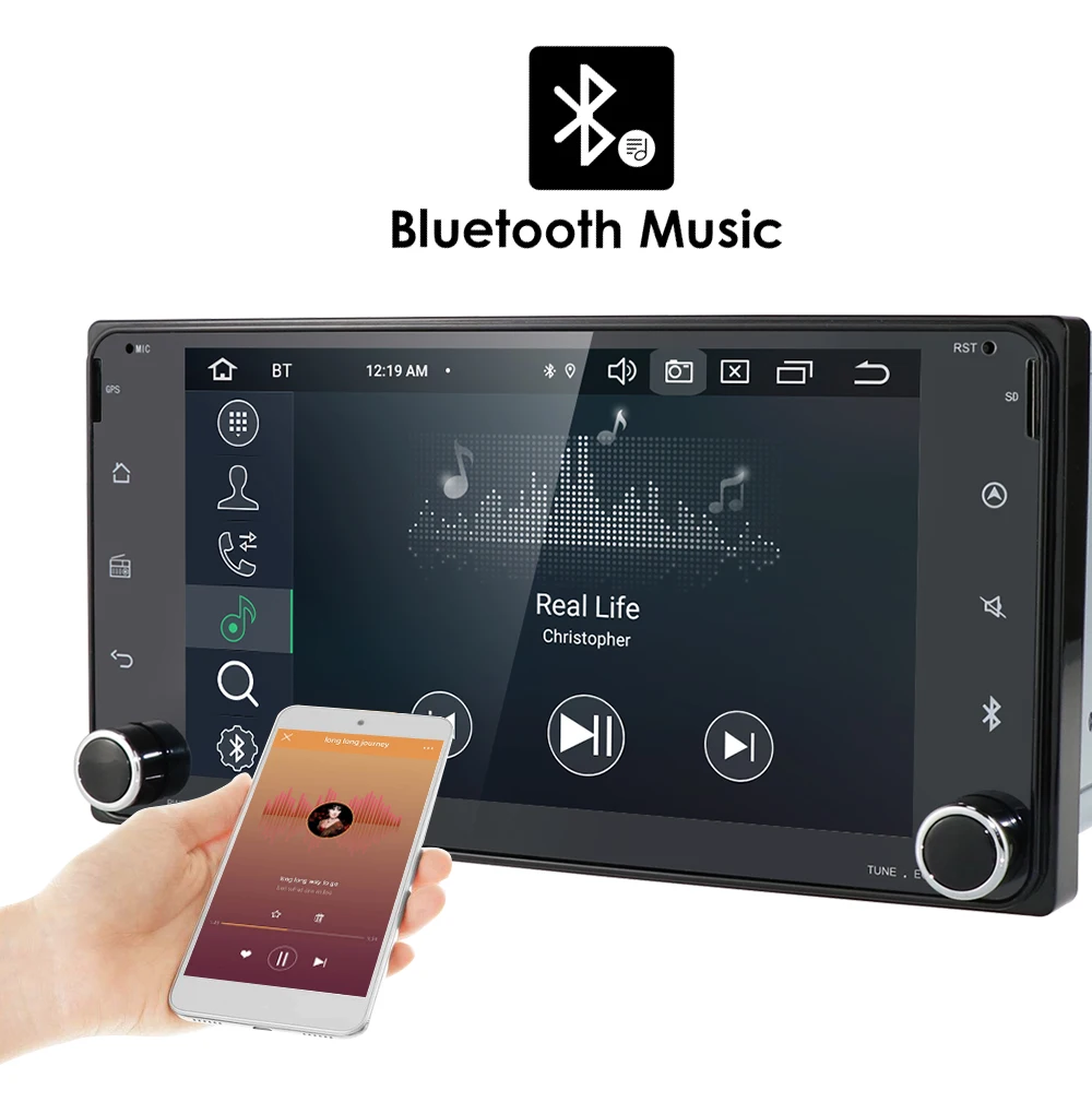 PX5 4G+ 64G Android9.0 автомобильный Радио мультимедийный плеер универсальный gps навигация Bluetooth WiFi 2din Авторадио Стерео аудио для Toyota