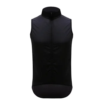 

2020 New All Black Pro Cycling Windproof Waterproof Gilet Vest Lightweight cycling vest mesh fabric at back Ropa Ciclismo