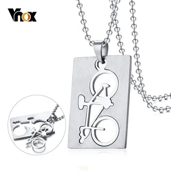 

Vnox Mens Necklace Stainless Steel Bike Pendant Removable Bicycle Unique Punk Male Jewelry