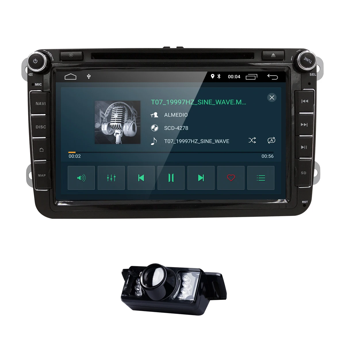 2Din Android 9,0 автомобильный стерео радио 8 дюймов HD 1024*600 экран четырехъядерный автомобильный DVD gps для V W Passat b6 Golf 5 Polo J etta 2GRAM SWC