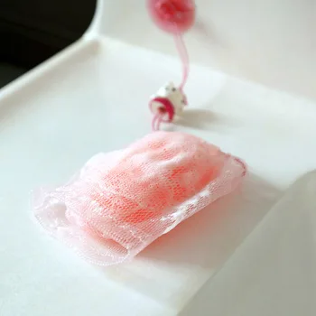 

50pcs New Arrival Cute Kawaii Soap Cleaning Foaming Net Multi-purpose Double-layer Net bags for hands washing bubble maker