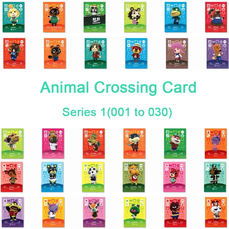 Популярная карточка для скрещивания животных Amiibo Villager New Horizons игровая карта игр