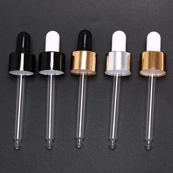 

1PC 30ml Amber Glass Dropper Bottle Refillable Tea Tree Oil Essential Aromatherapy Perfume Container Liquid Pipette Bottle