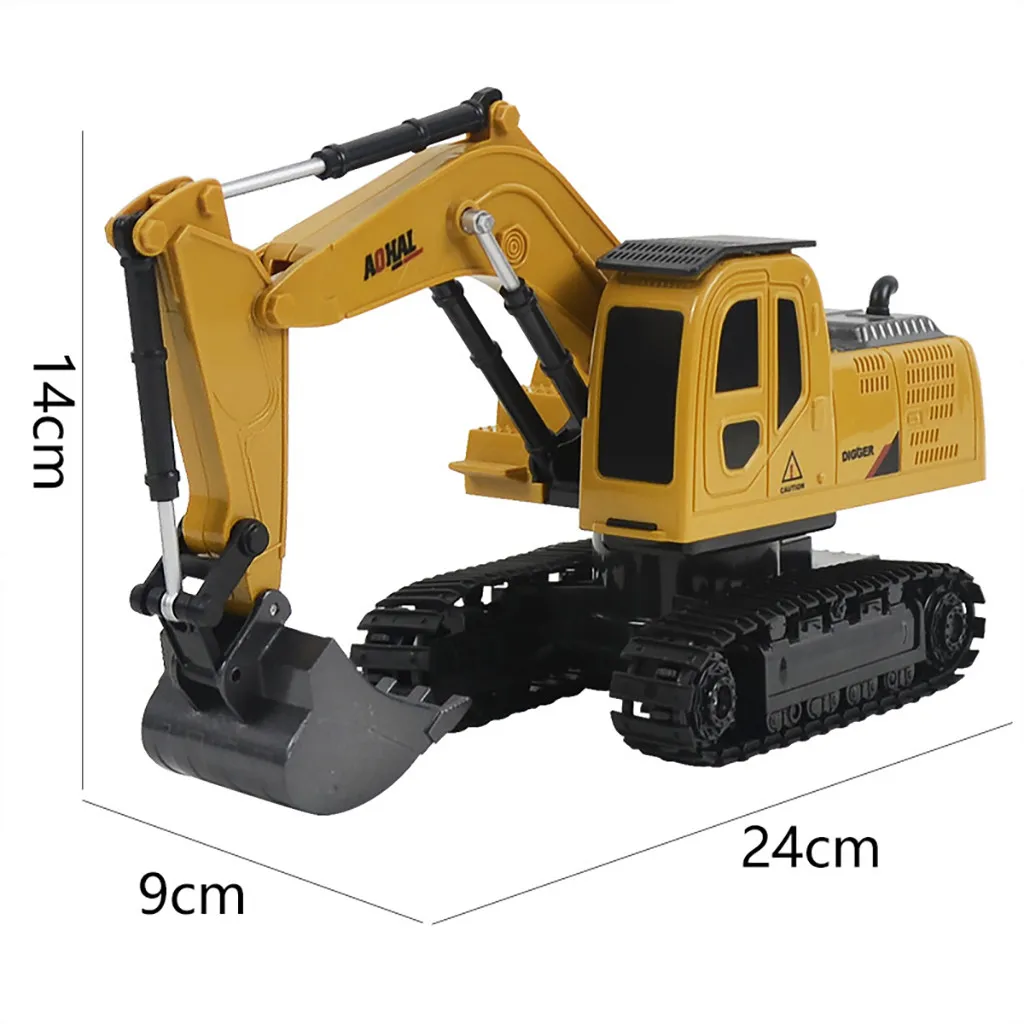 Intelligence Metal Diecast Excavator Construction Truck Toy Tractor Heavy Metal Excavator Kids toys Brinquedos Juguetes игрушки
