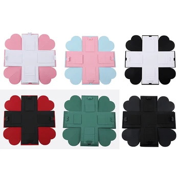 

Creative Explosion Box,Love Memory DIY Photo Album Surprise Box Handmade Exploding Picture Box As Birthday Anniversary Wedding G