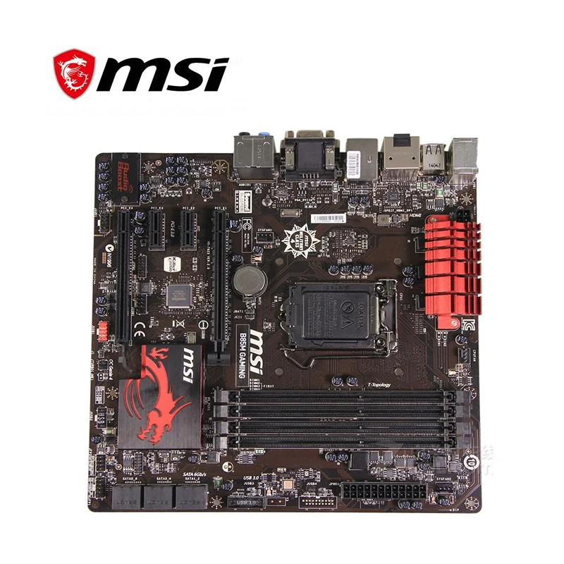 Для игровой материнской платы MSI B85M LGA 1150 DDR3 для Intel B85 десктопная материнская