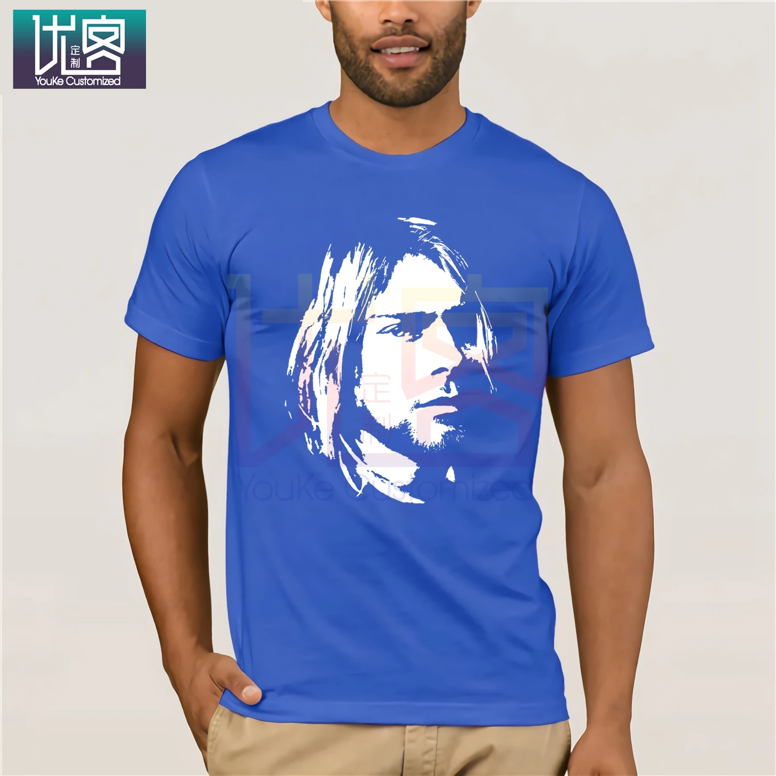 Nirvana Kurt Cobain Face T Shirt 