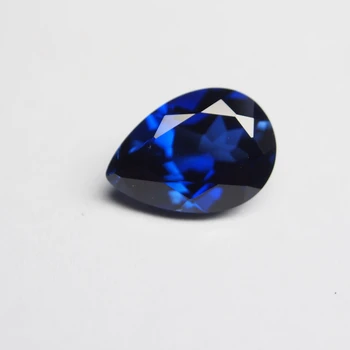 

8*10mm 5 Piece /alot Loose gemstone 34# corundum Royal blue Blue sapphire Pear cut sapphire